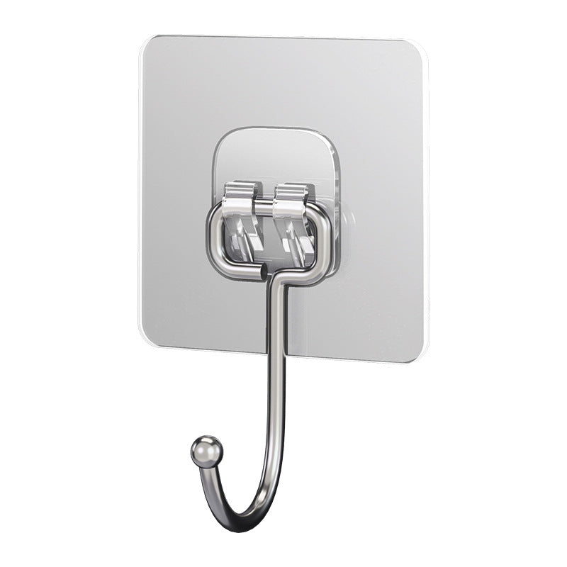 Transparent adhesive hooks made of PVC, load-bearing
