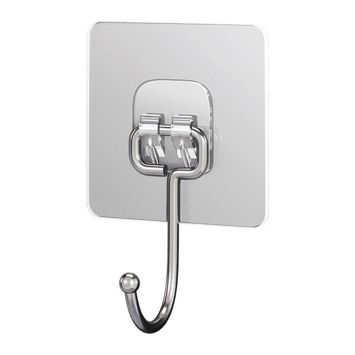 Transparent adhesive hooks made of PVC, load-bearing
