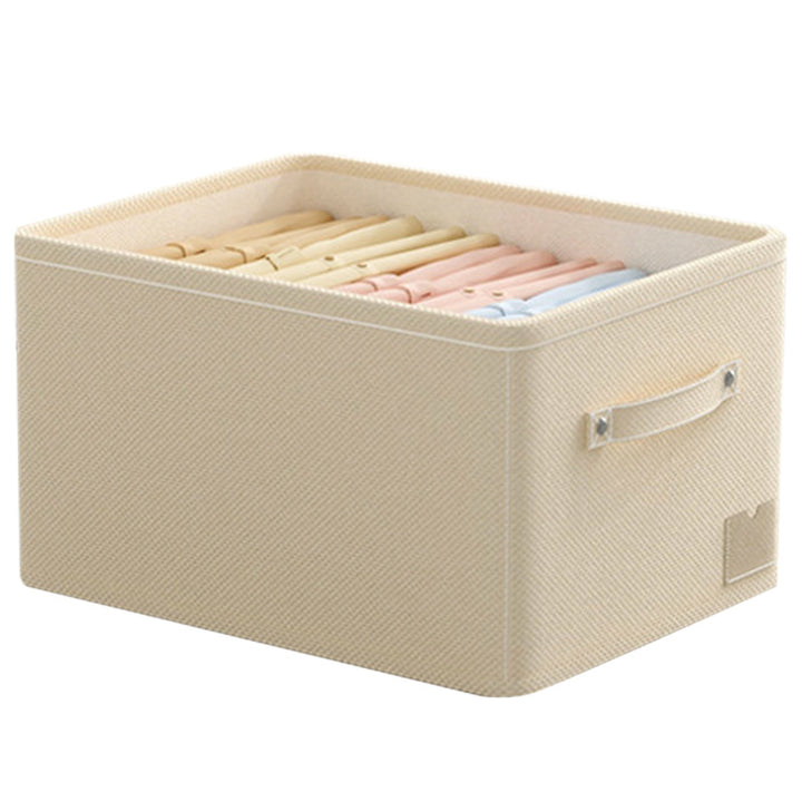 Fabric storage box for clothes, foldable