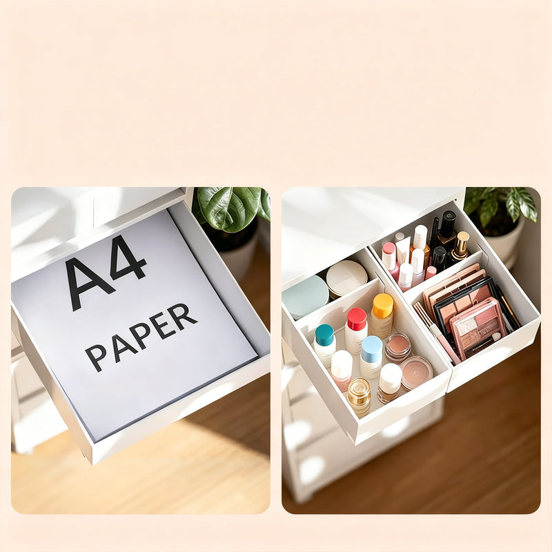 Drawer cabinet with 3–5 drawers, square