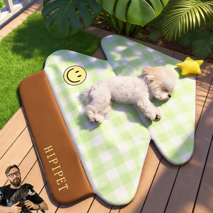 Dog mat with cooling effect, foldable, waterproof
