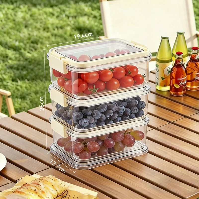 Fresh-keeping box with cooling element and drip tray