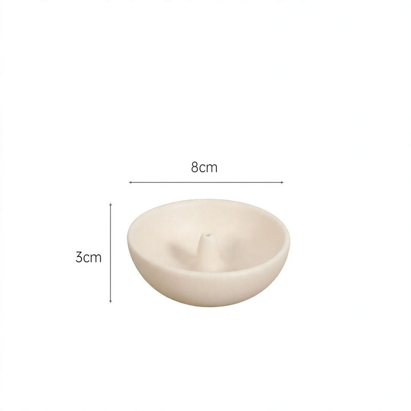 Ceramic Incense Stick Holder, Wave Design