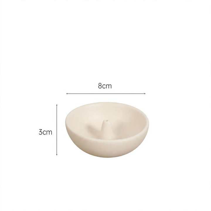 Ceramic Incense Stick Holder, Wave Design