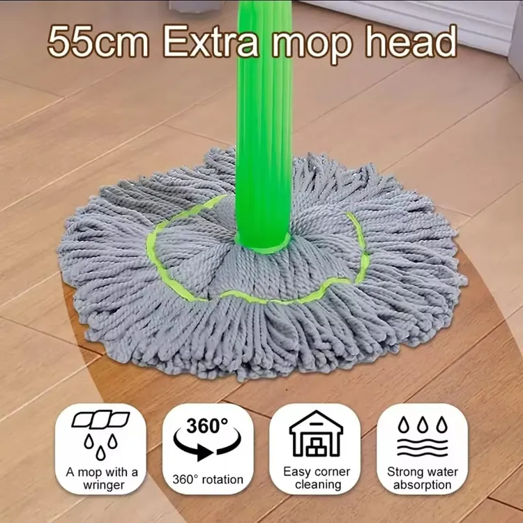 Quick-drying dual mop | No wringing. No stress. | Stornfield