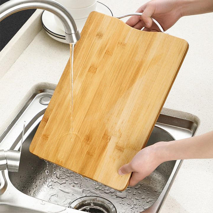 Bamboo cutting board, double-sided, non-slip