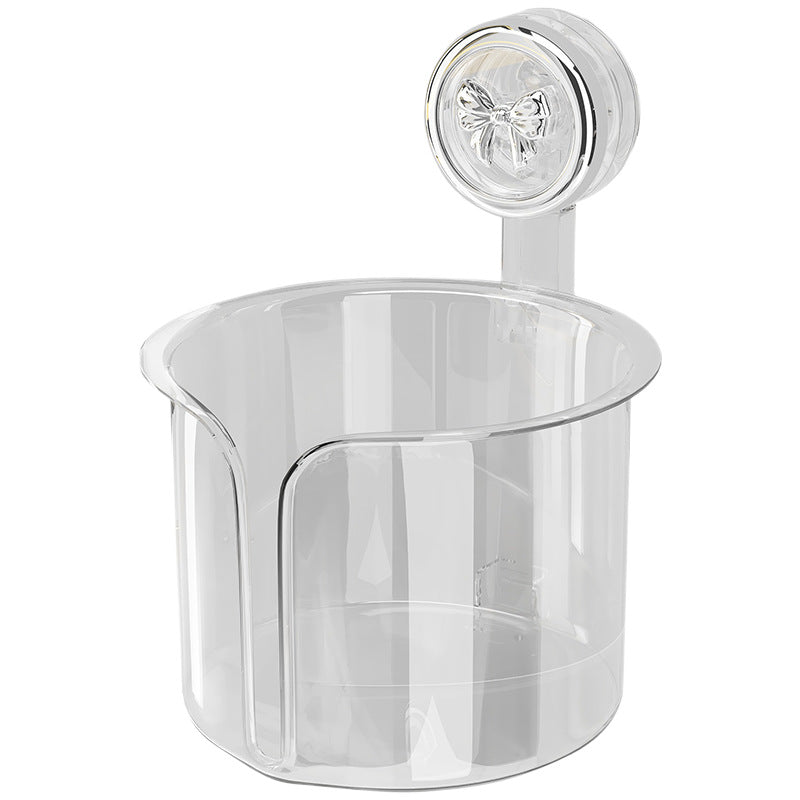 Toilet paper holder with suction cup, wall mountable