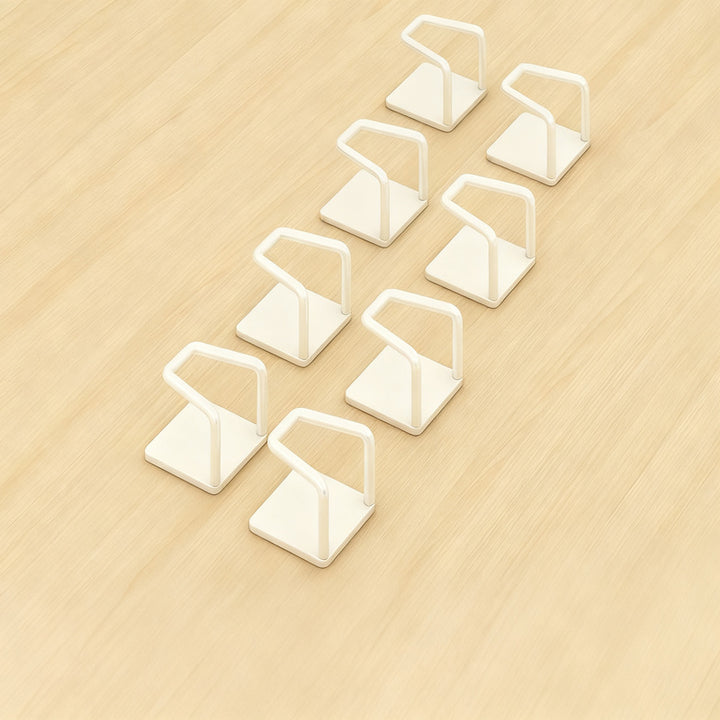 Stainless steel wall hooks without drilling, set of 6/8