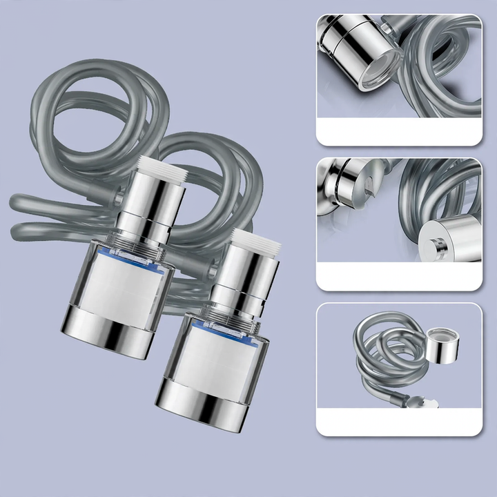 Retractable faucet attachment, 360° rotatable