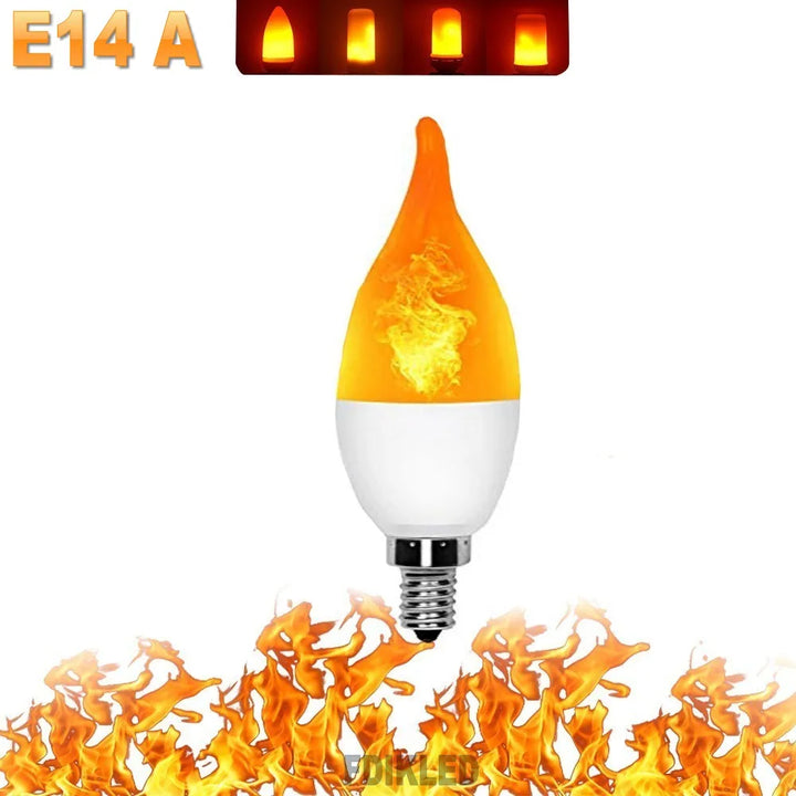 LED FLAME LIGHT PARTY LAMP - 4 MODES FIRE SIMULATION | Stornfield