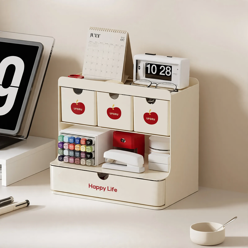 Desk storage box with drawers, model S30006C