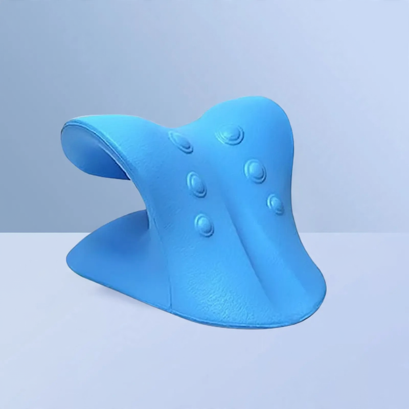 Neck massage pillow with mechanical pressure point massage