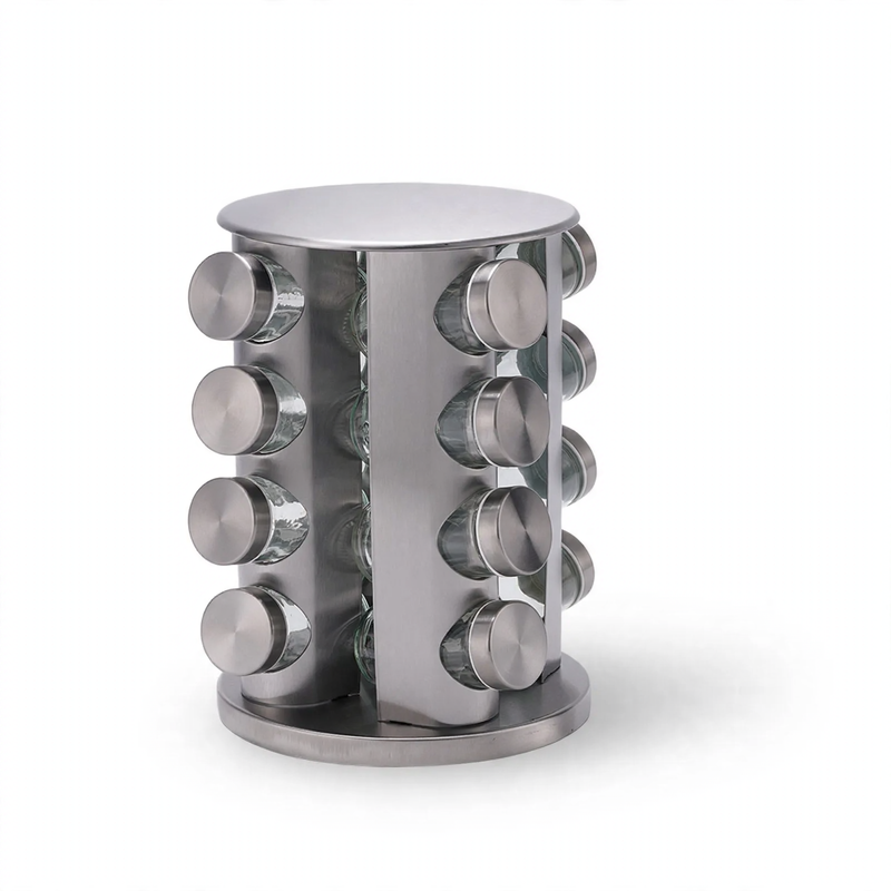 Rotatable coffee capsule organizer made of steel