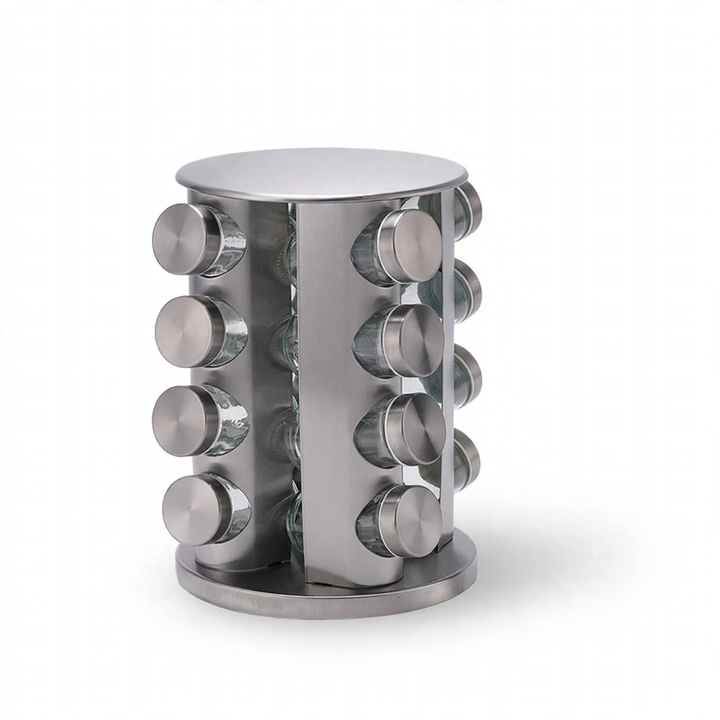 Rotatable coffee capsule organizer made of steel
