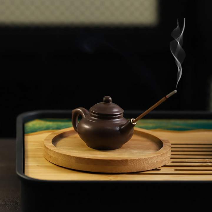 Teekanne incense stick holder made of resin