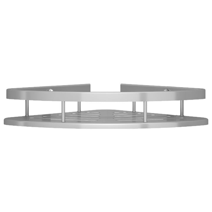 Wall shelf bathroom, triangular, no drilling, aluminum
