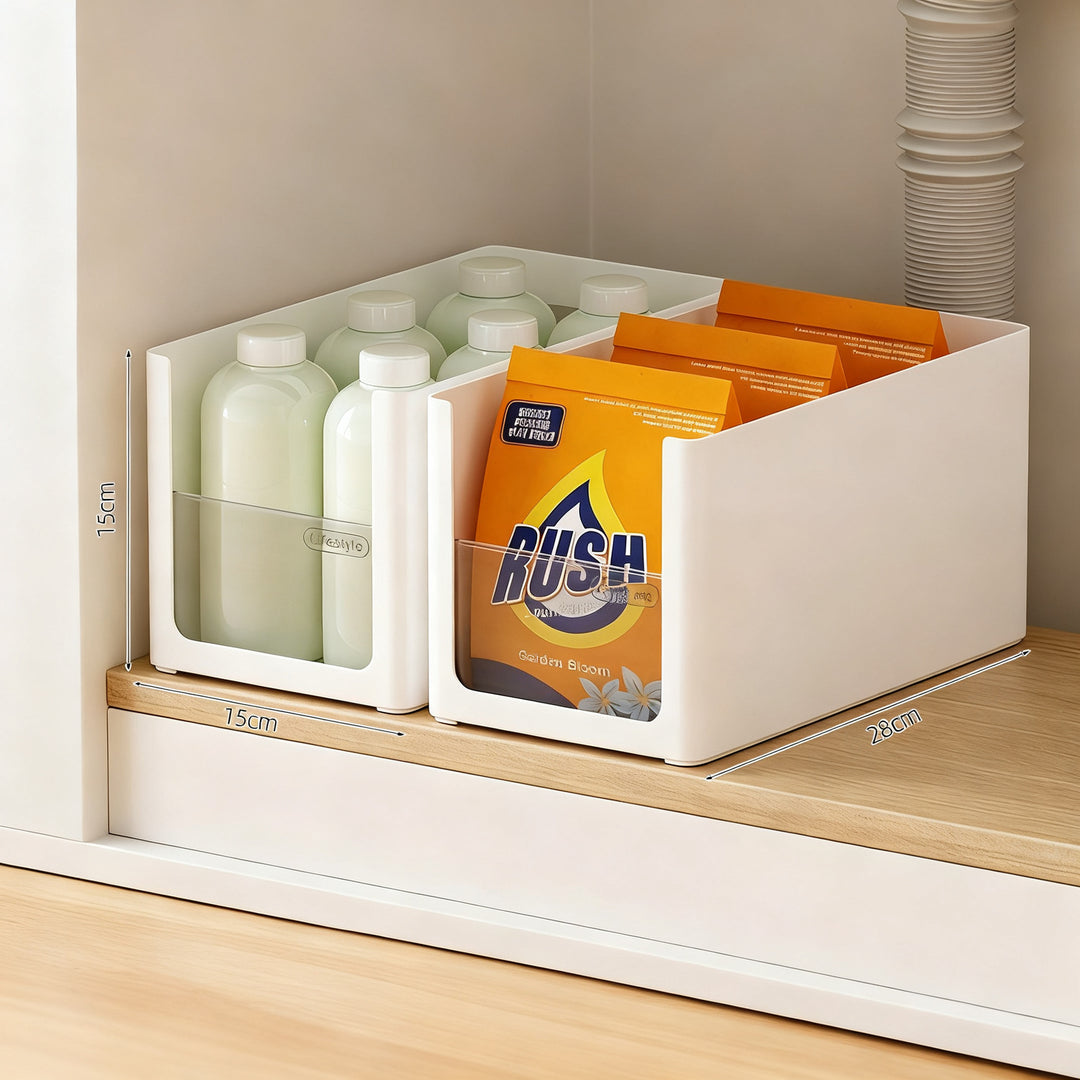 Organizer for bathroom cabinet