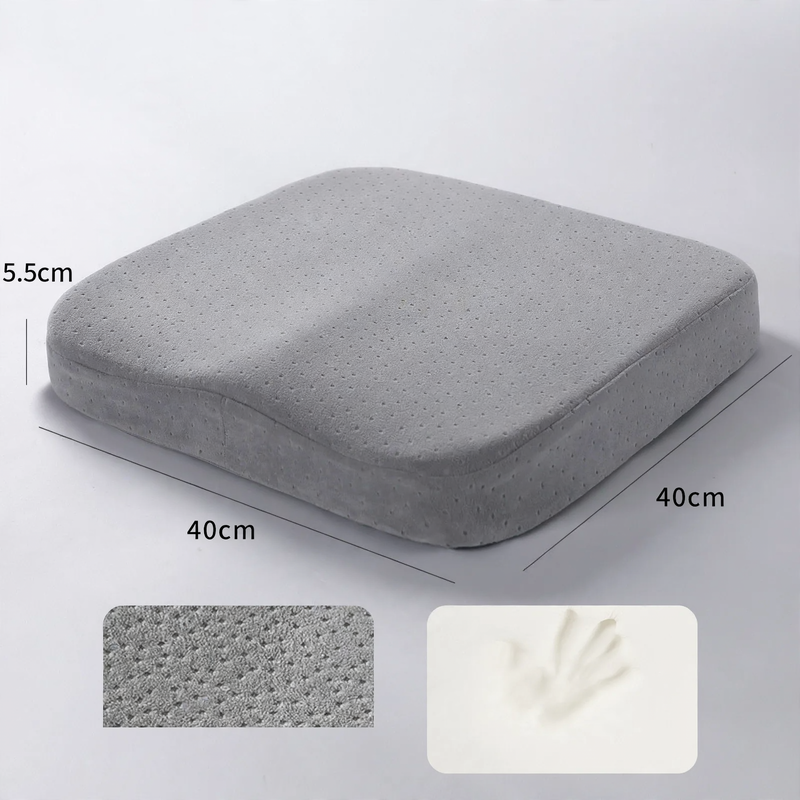 Memory foam seat cushion for office and car