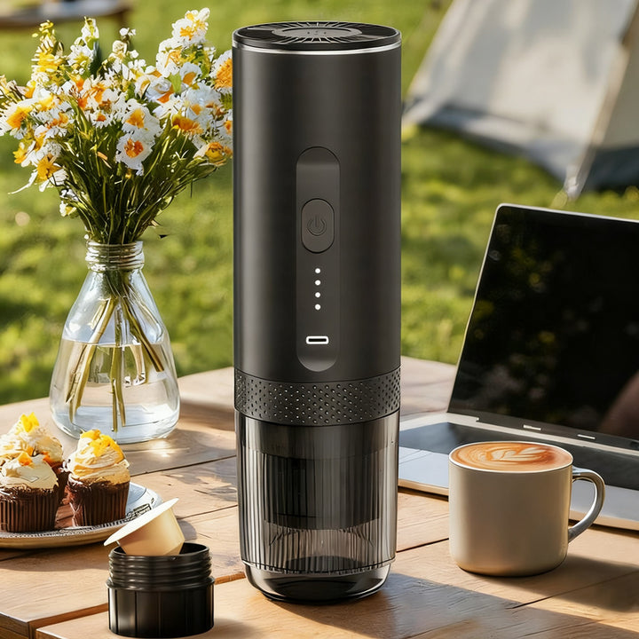 Portable espresso coffee machine with battery, 0.5 L