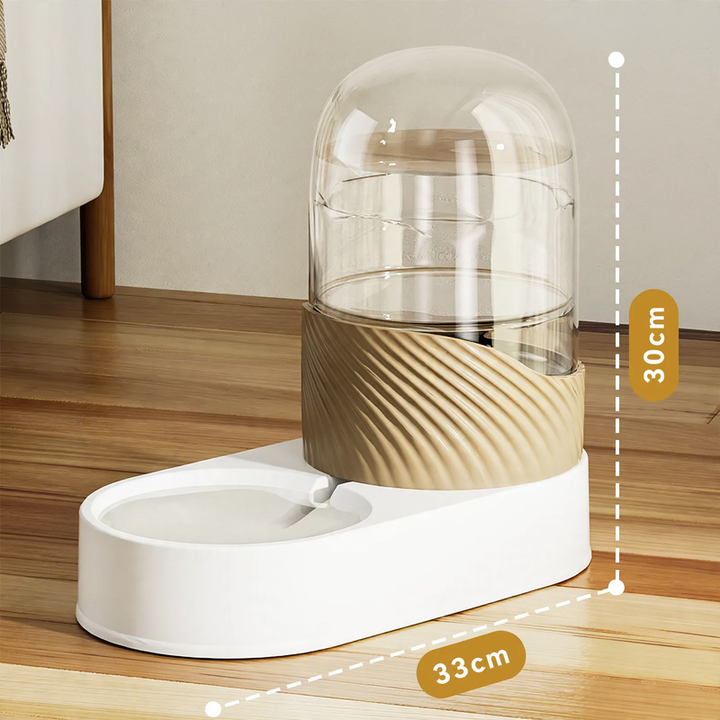 Automatic feeding and drinking system for pets