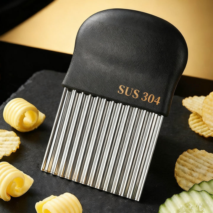 Wavy Cut Vegetable Cutter made of Stainless Steel