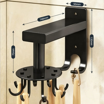Self-adhesive wall hook, load-bearing