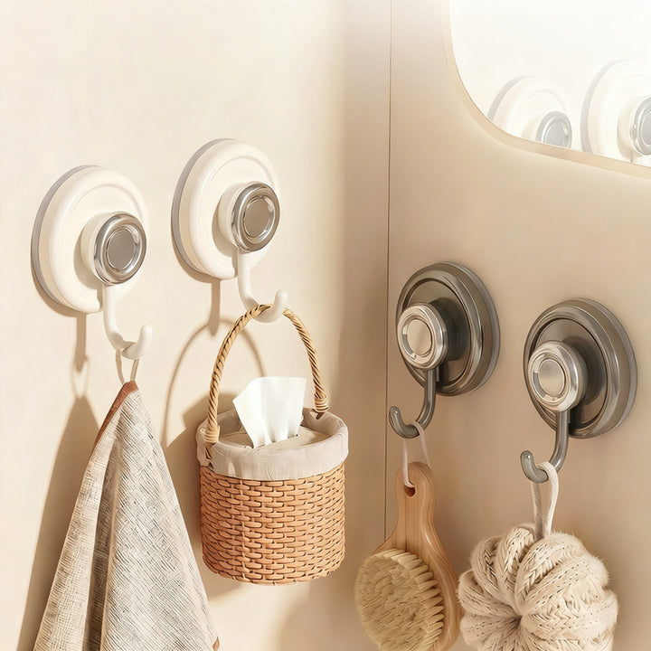 Suction cup hooks for bathroom and kitchen