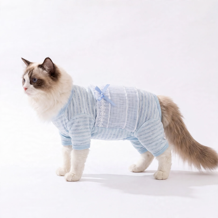 Cat belly protection, thin, four legs, summer