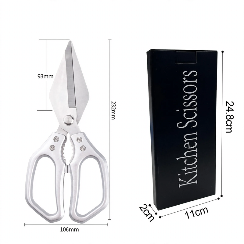 Kitchen scissors made of stainless steel
