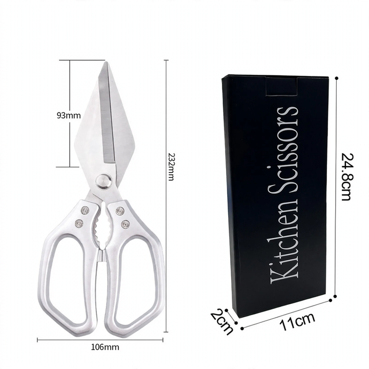 Kitchen scissors made of stainless steel