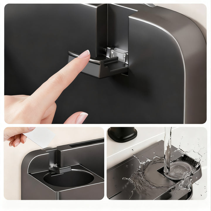 Suction cup toilet brush wall holder