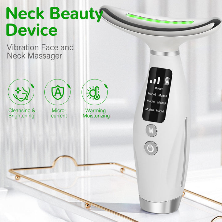 Portable beauty device for face and neck