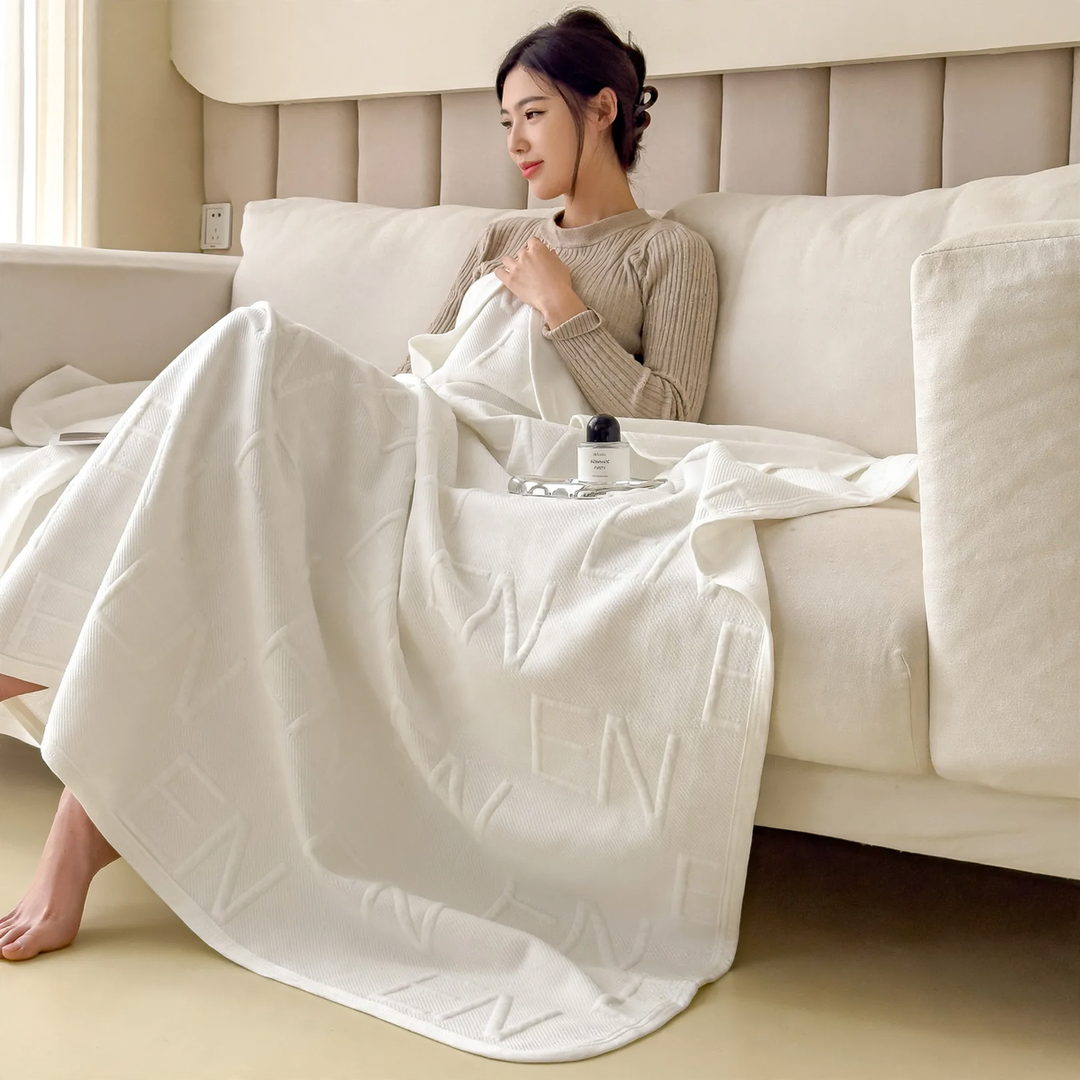 Cotton heating mat with jacquard pattern