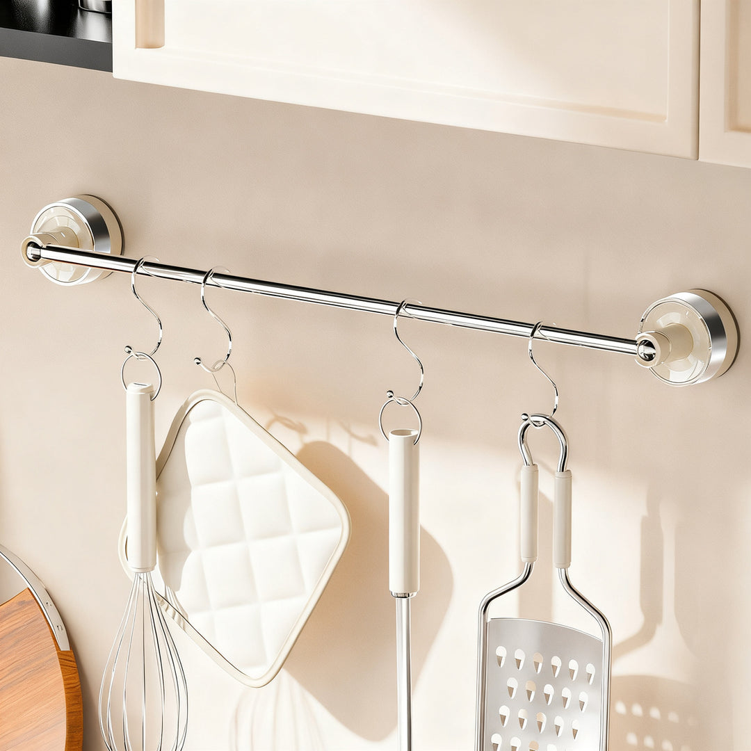 Expandable suction cup shoe rack for bathroom