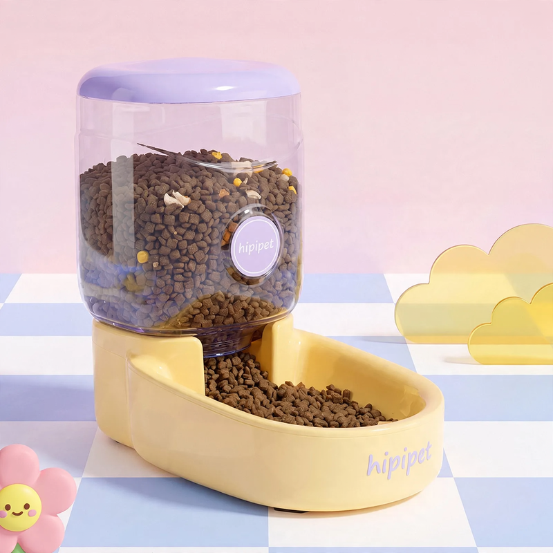 Automatic feeder and water dispenser for pets