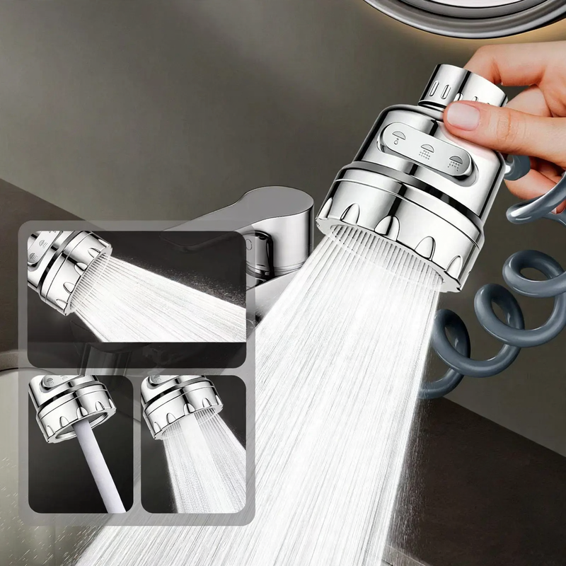 kitchen faucet attachment, extendable, with splash guard