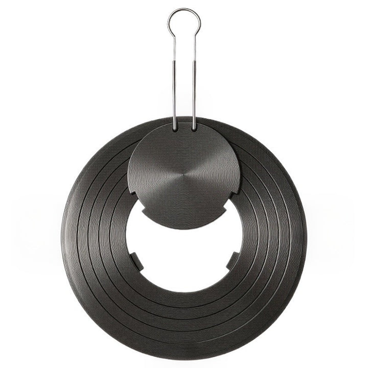Removable heat distribution plate for gas stove, round