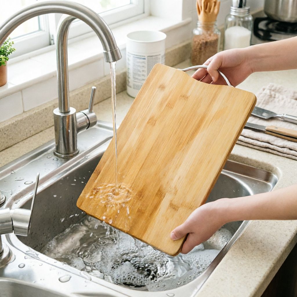 Bamboo cutting board for kitchen