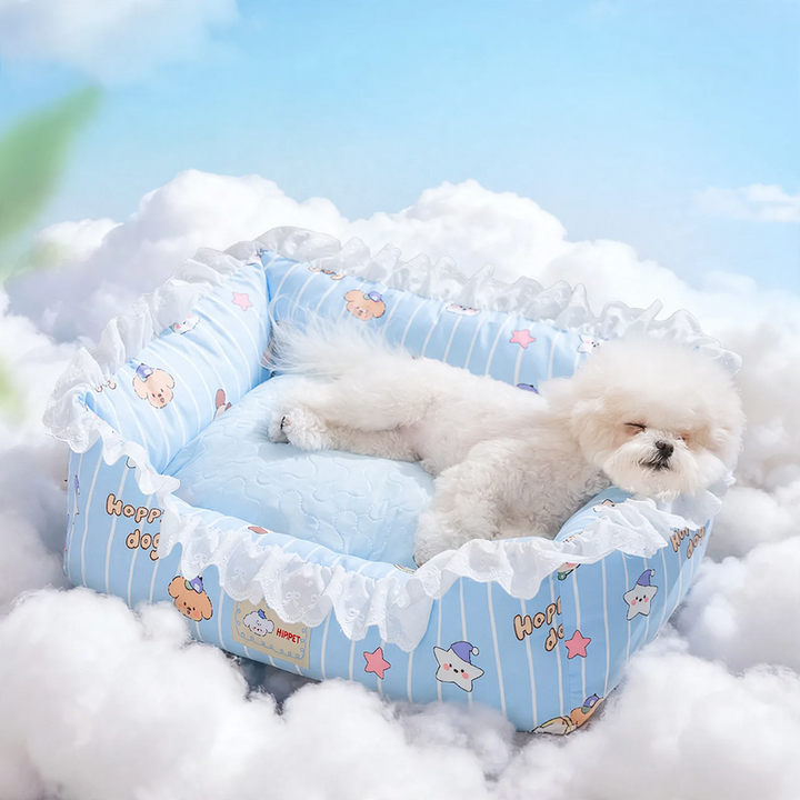 Dog bed with pillow, breathable, 4 seasons
