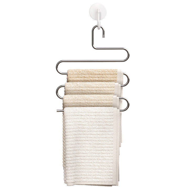 Stainless steel pants hanger for wardrobe