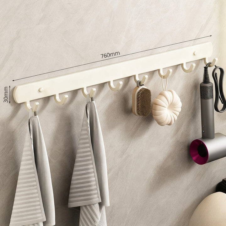 Strong aluminum wall hooks with adhesive pads