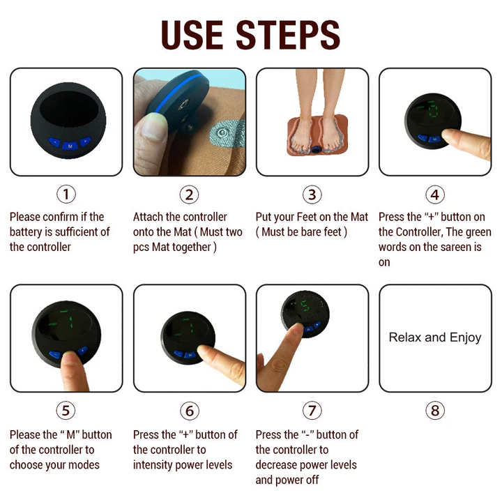3D-Foot Massager Pad | Pain Relief for Tired Feet in Seconds – Convenient from Home | Stornfield