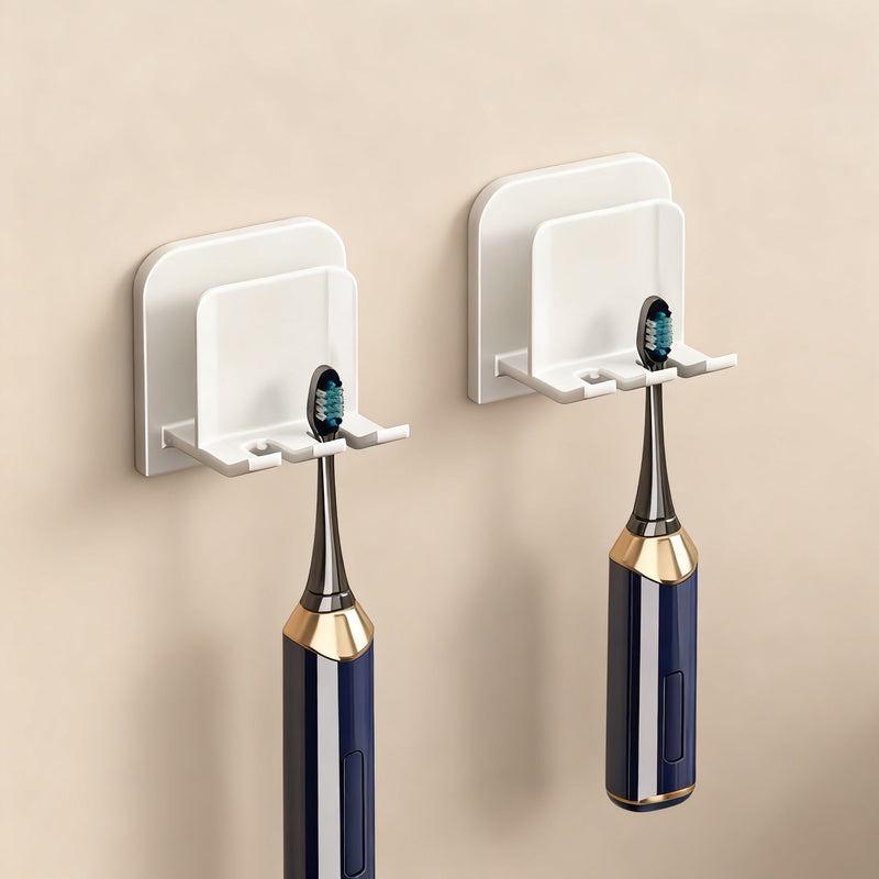 Toothbrush holder with lid, ABS, wall-mounted