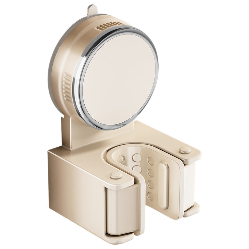 Suction cup holder for mop and broom