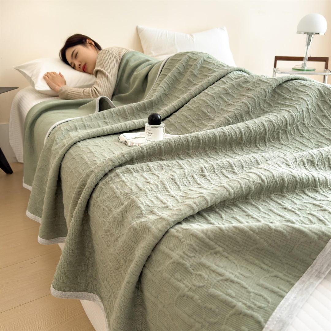 Cotton heating mat with jacquard pattern