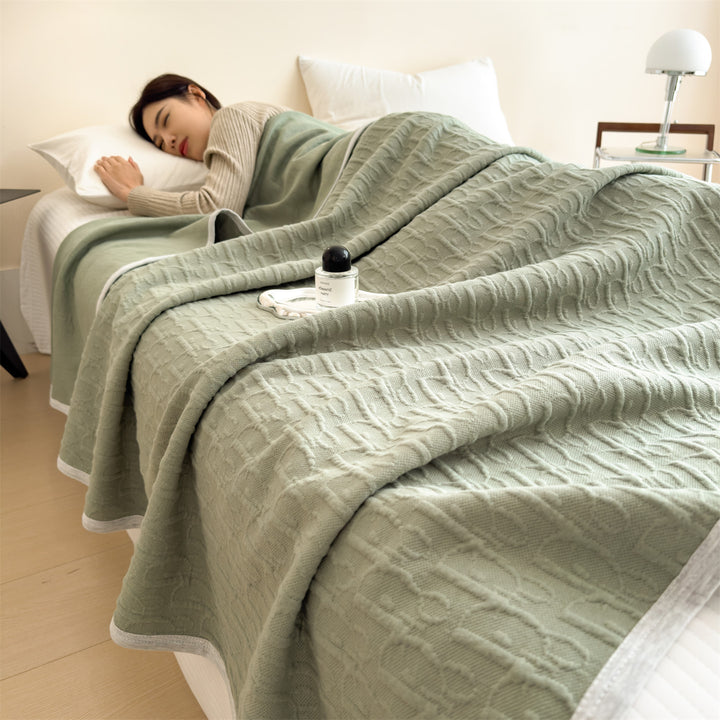 Cotton heating mat with jacquard pattern