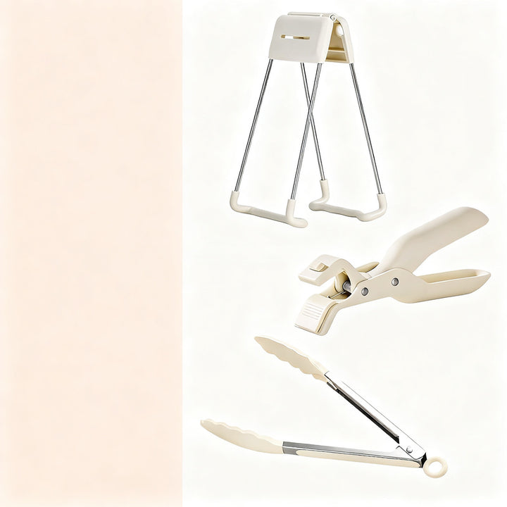 Heat protection tongs for bowls and plates