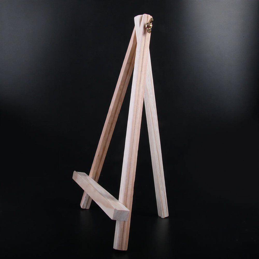 Small wooden easel made of pine