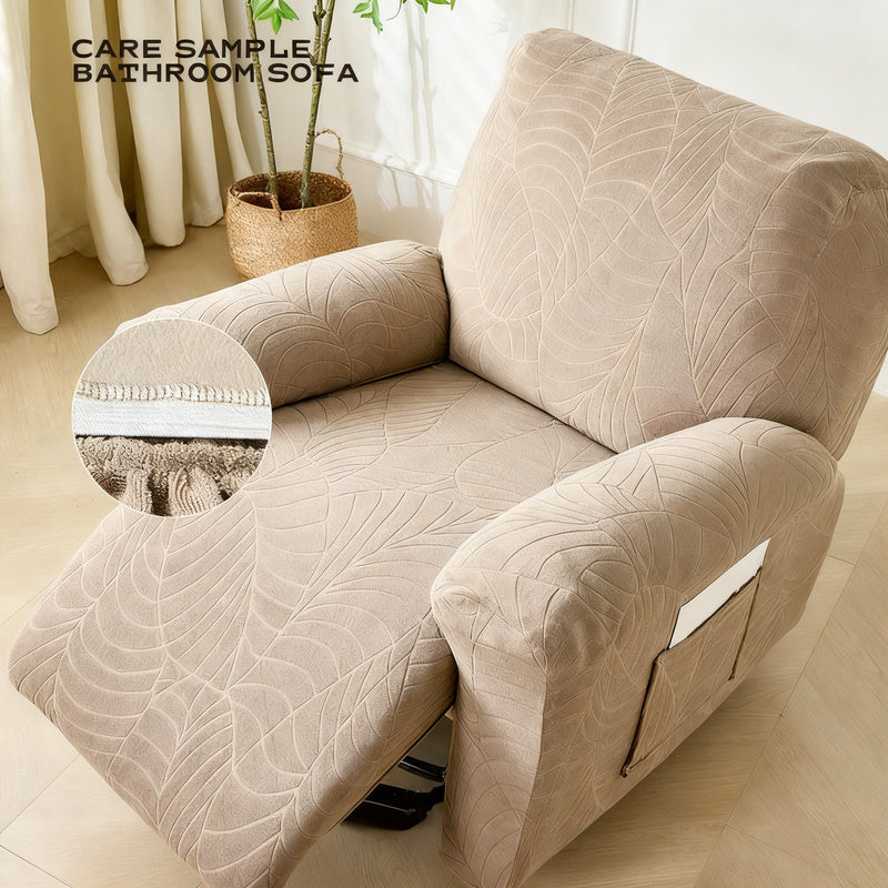 Sofa cover, elastic, geometric pattern