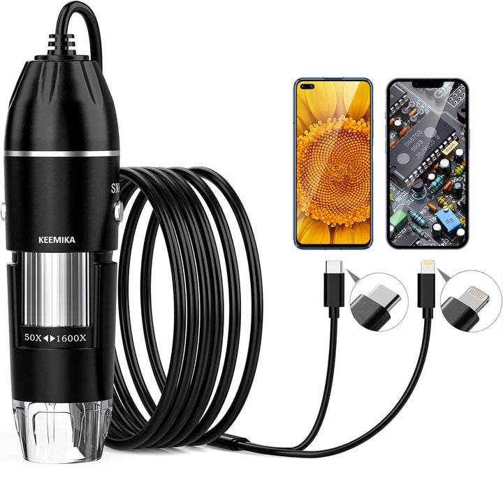 Digital microscope, 1600x magnification, USB operation